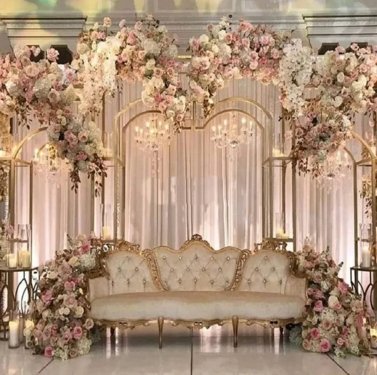 Frame Iron Art Heart Arch Indoor Wedding Scene Decoration Props and Flower Racks